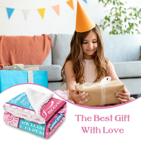 Lavua 7-year-old birthday blanket shown as a gift-ready keepsake.