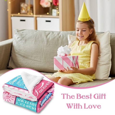 Lavua 8th birthday blanket closeup fabric texture for warmth and durability