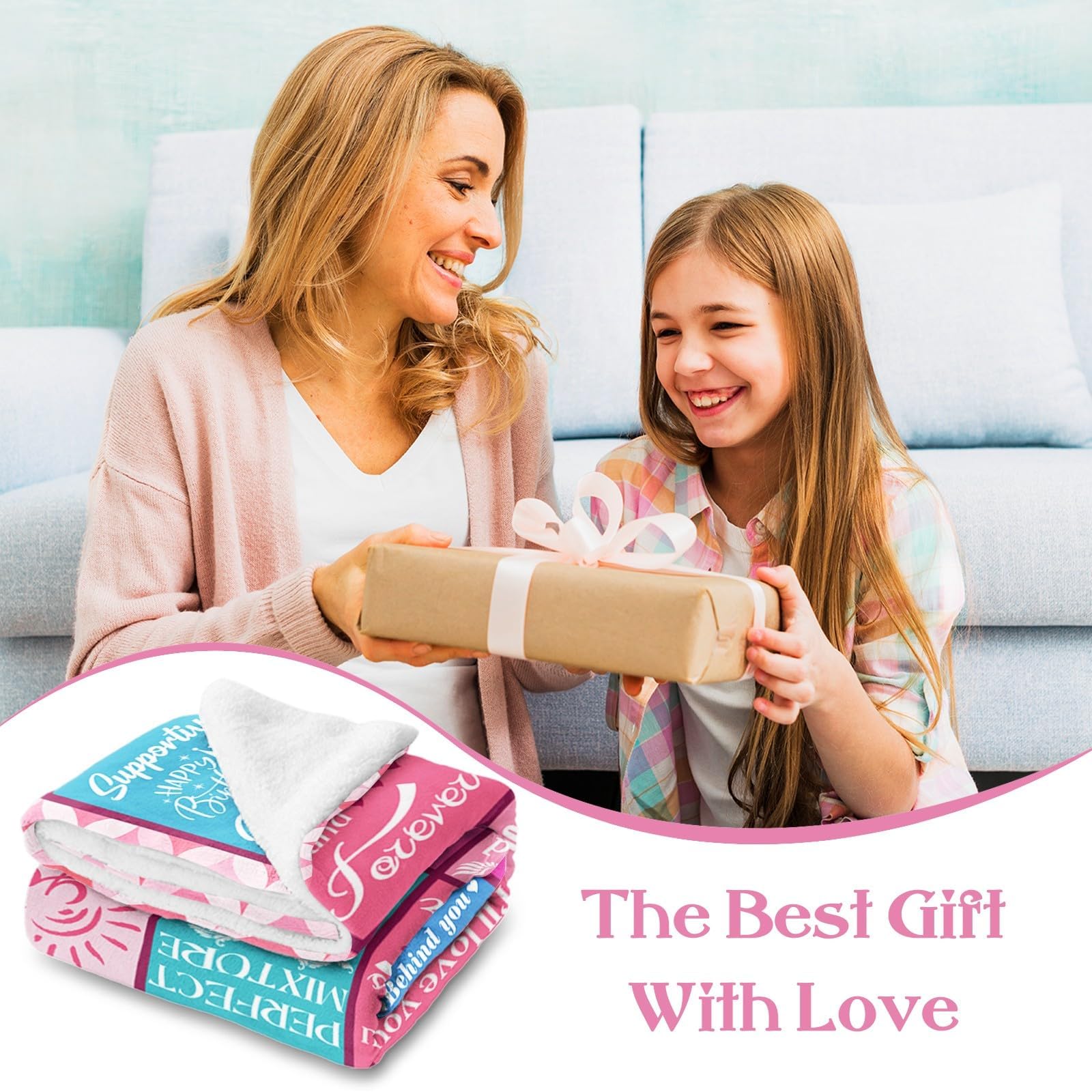 Lavua blanket on sofa for cozy lounging and daily gifting moments