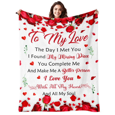 Lavua To My Love blanket draped on a sofa for cozy evenings