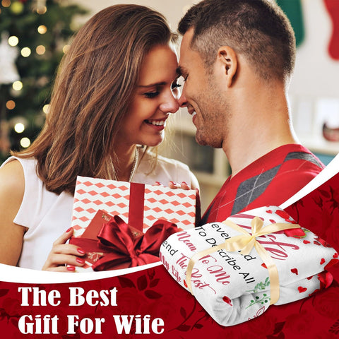 Lavua wife gift blanket in soft fabric, perfect for anniversaries.