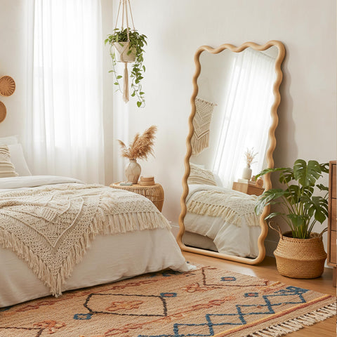 LAWADA boho wavy frame design enhances rustic charm
