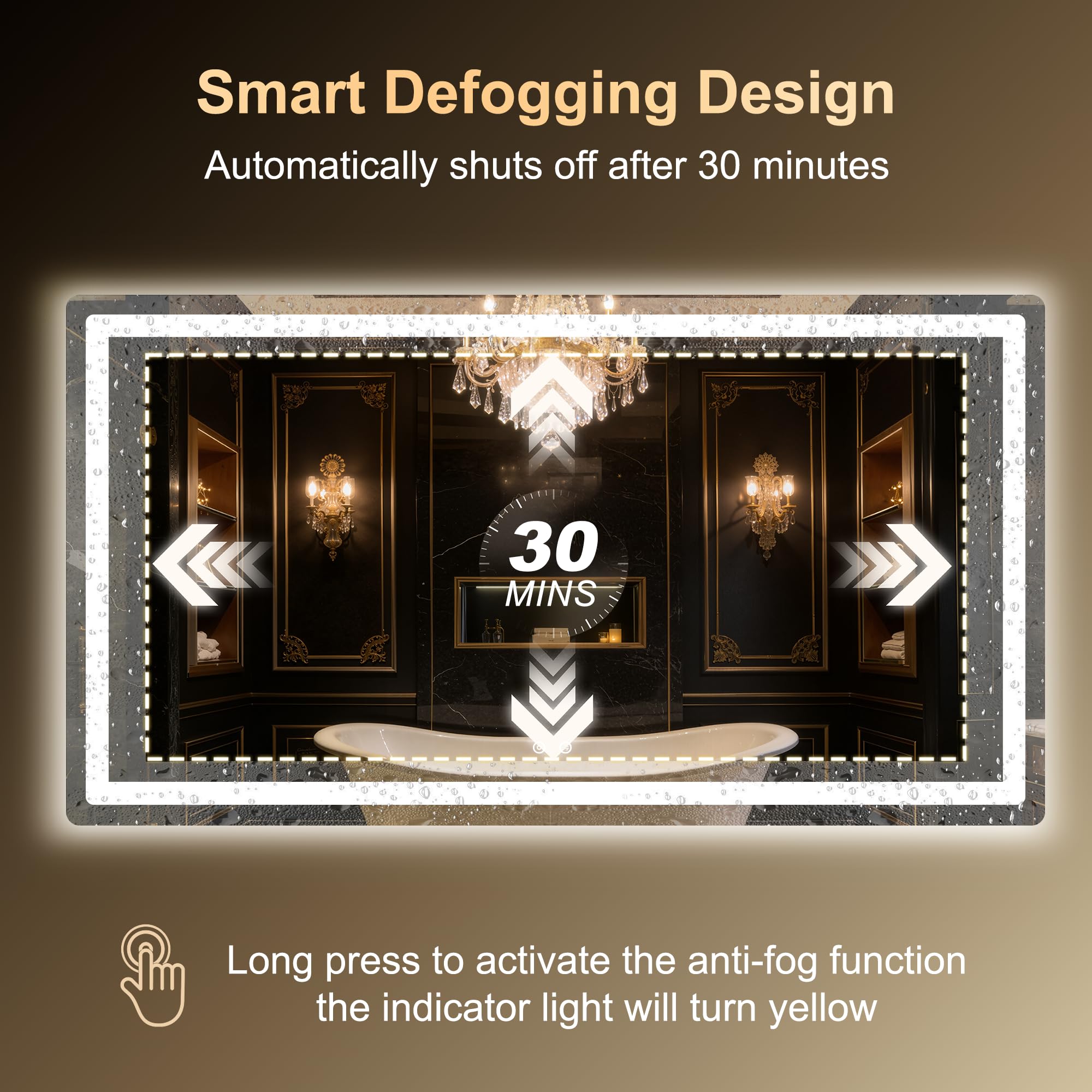 LAWADA tempered glass resists scratches for durable daily reflections.