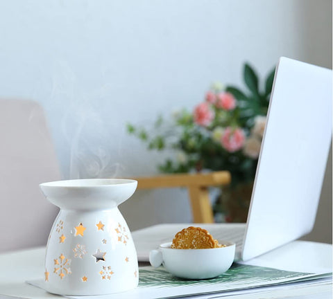 Lawei aroma diffuser burner ideal for bedrooms and cozy spaces.