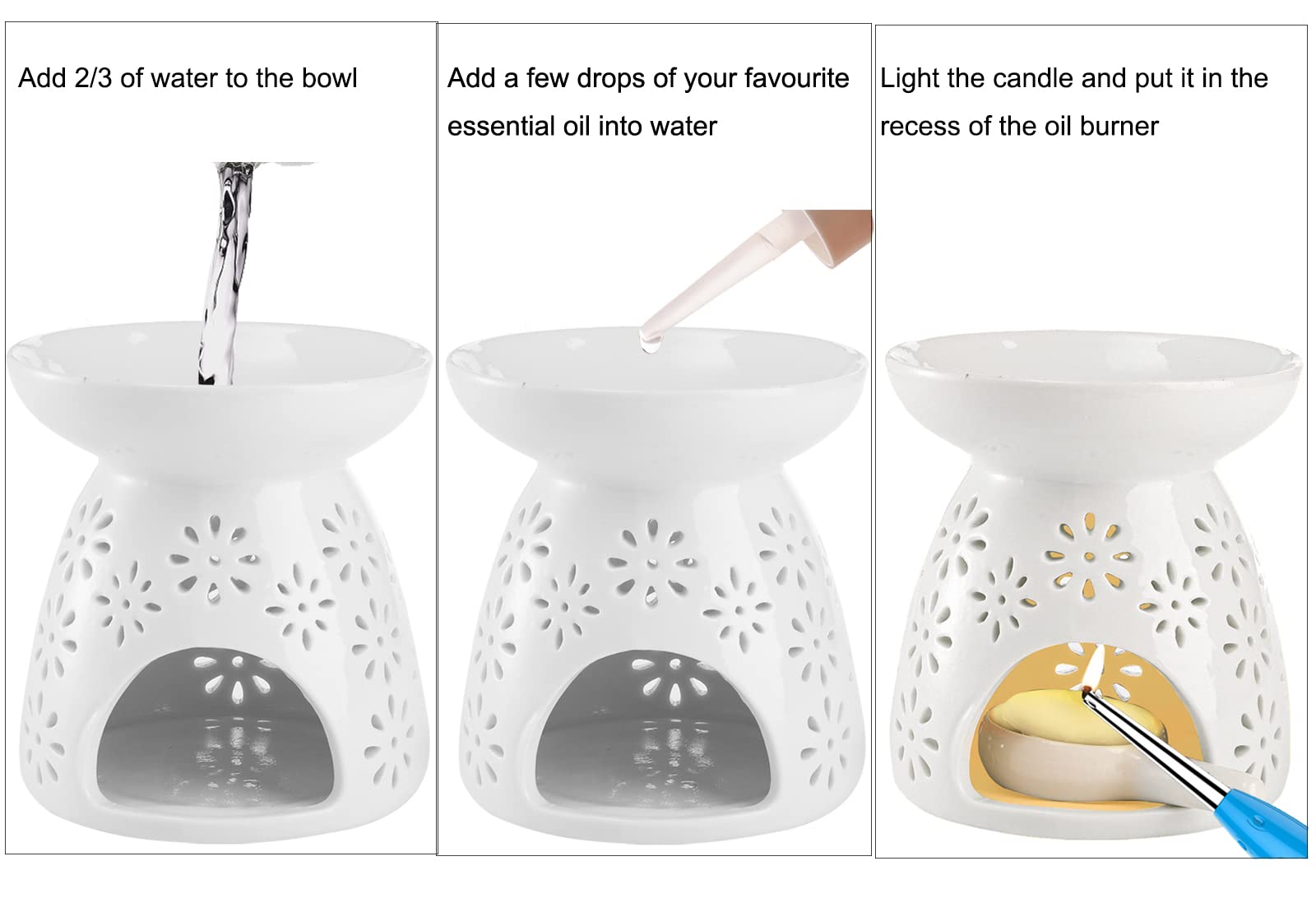 Lawei candle spoon included for safe handling of wax melts.