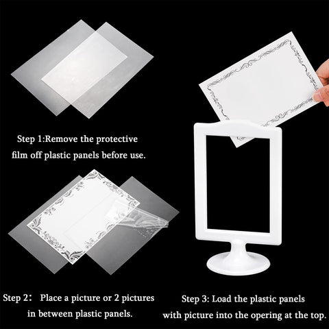 Lawei table-top display frame ideal for weddings and events.