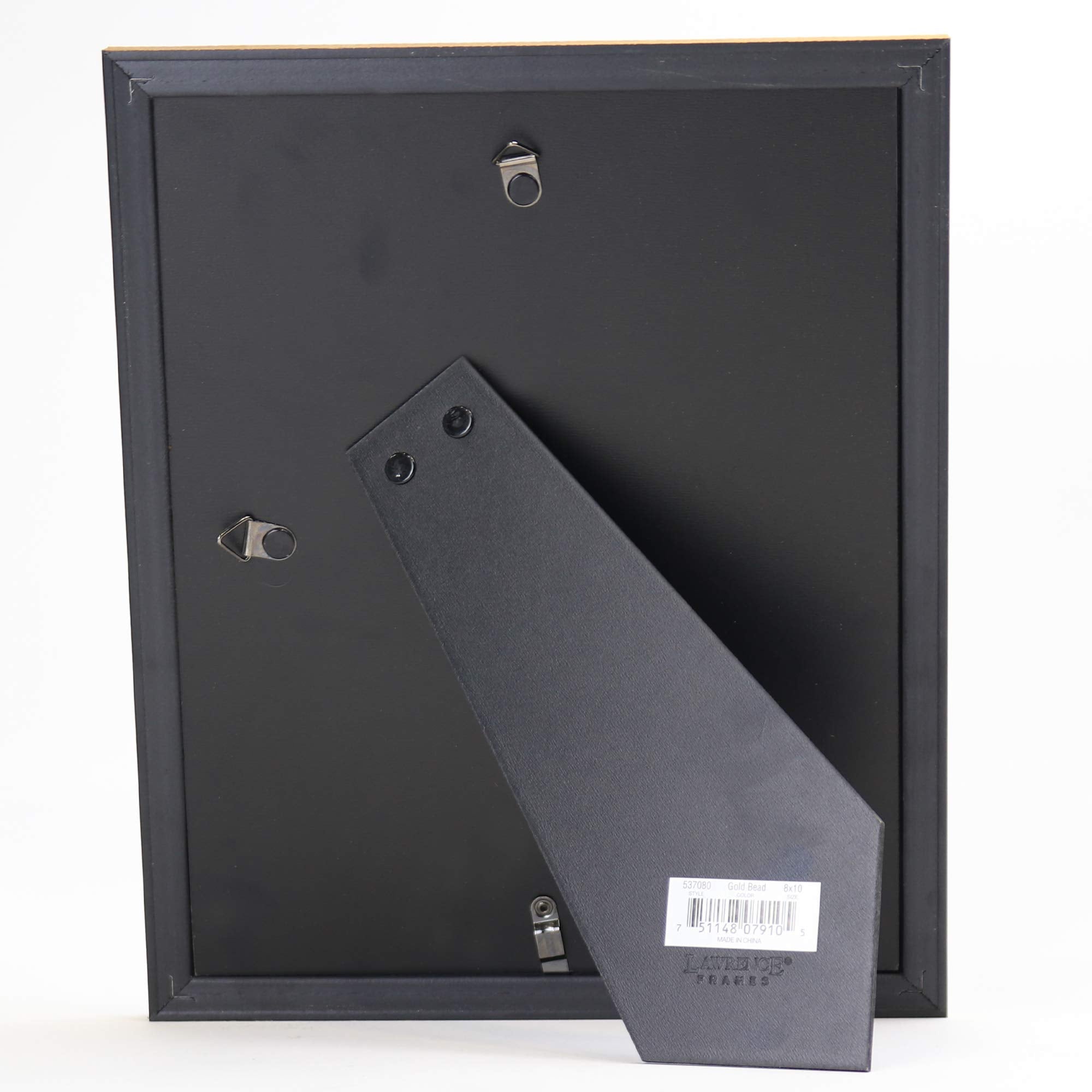 Lawrence Frames easel and wall hardware enable versatile vertical or horizontal display.