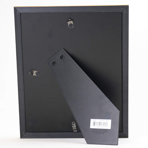 Lawrence Frames easel and wall hardware enable versatile vertical or horizontal display.