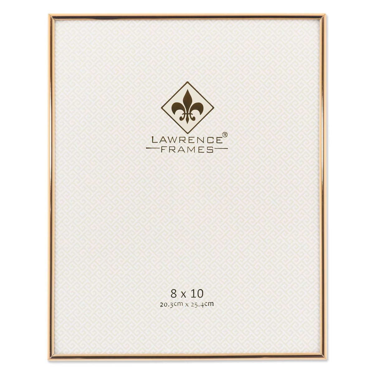 Lawrence Frames Simply Gold metal frame for 8x10 photos, versatile vertical or horizontal display