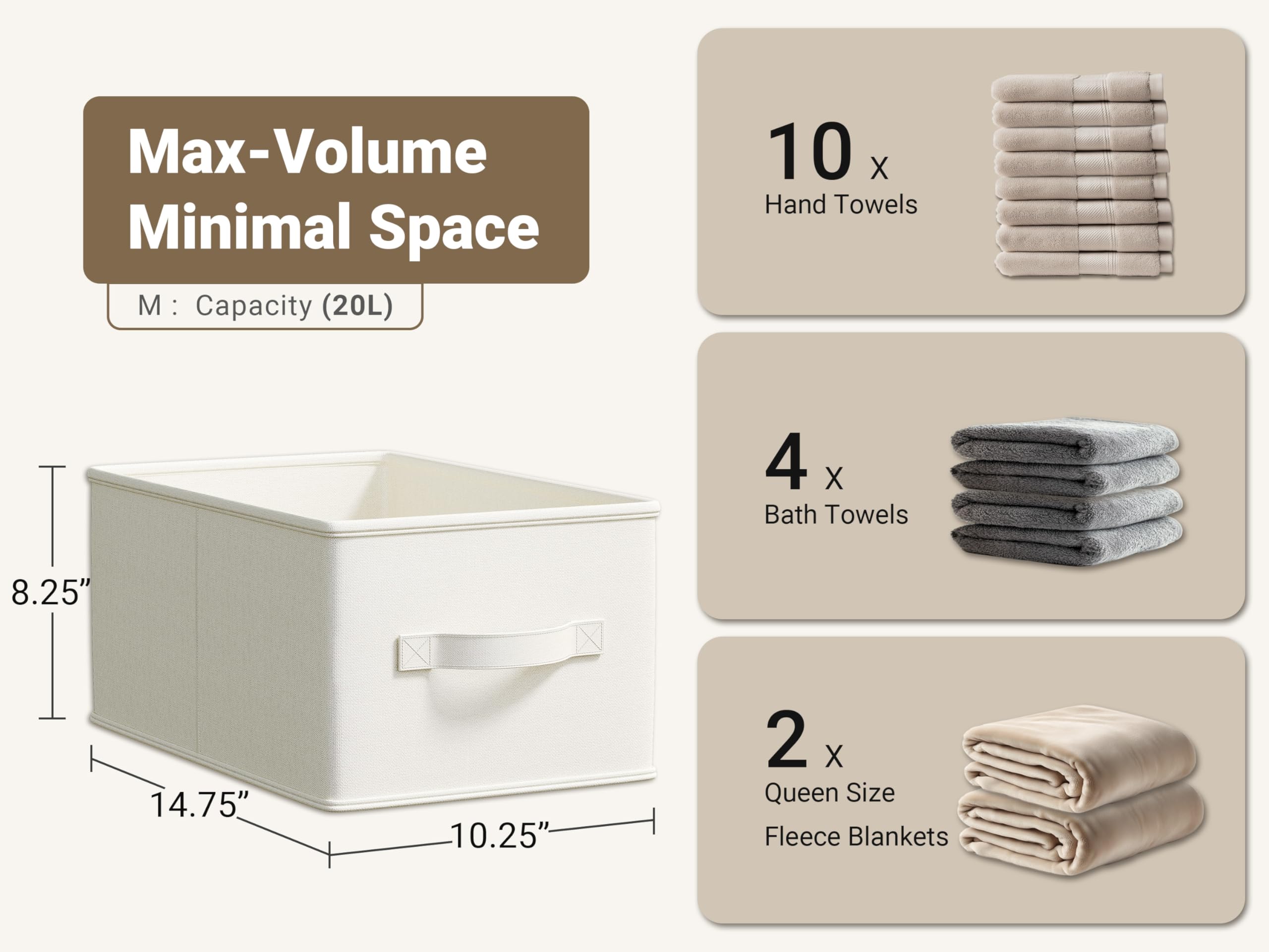 LayerSpace bin with reinforced PP panels provides durable support for heavy items.