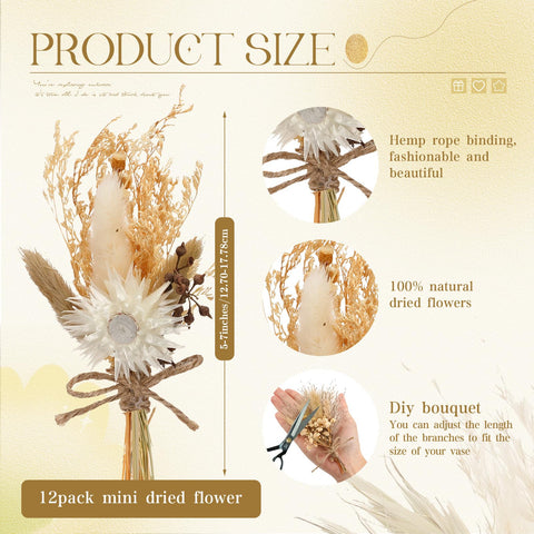 Layhit dried flower bouquet used as vase decor in living spaces