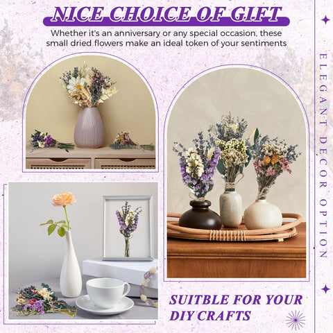 Layhit handmade dried bouquets, 5–7 inches, perfect small-space decor