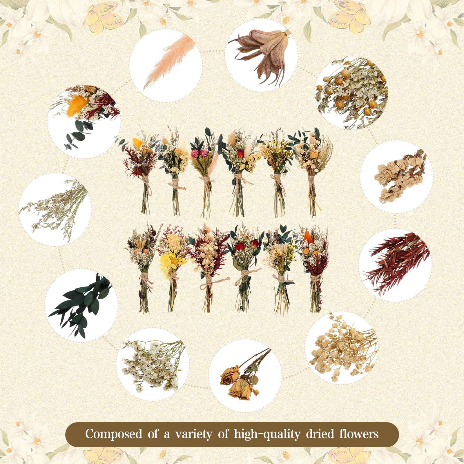 Layhit gift-ready dried flower bundles ideal for birthdays and anniversaries.