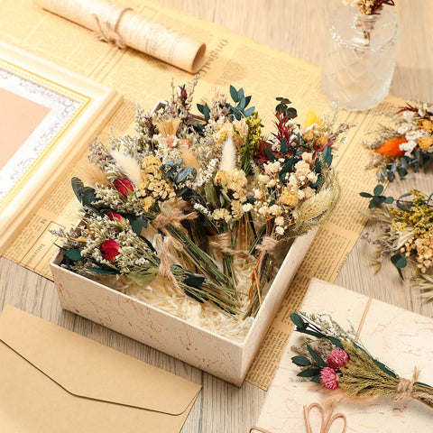 Layhit handmade dried flowers emphasizing organic aesthetics and low maintenance.