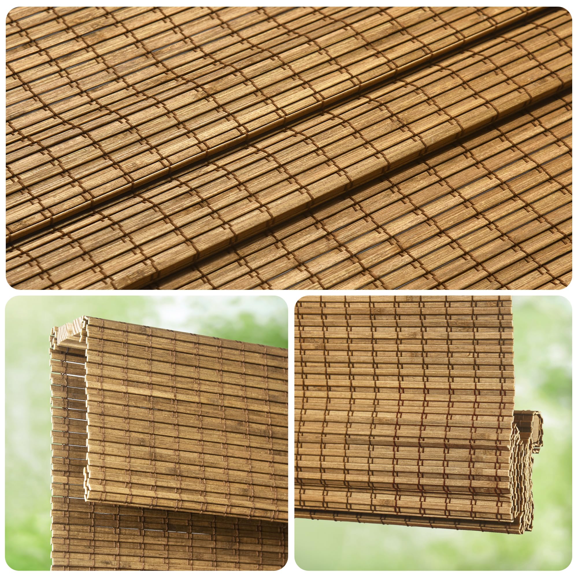 LazBlinds inside mount dimension guide illustrates precise fit for window width.