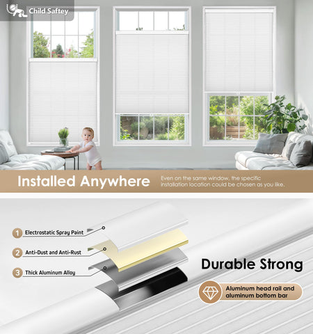 LazBlinds light-filtering fabric softly brightens rooms while preserving privacy.