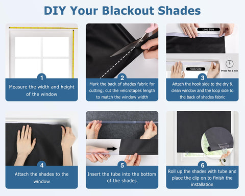LazBlinds self-adhesive tape adheres to multiple clean surfaces.