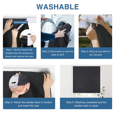LazBlinds self-adhesive tape attachment sticks to walls and surfaces.