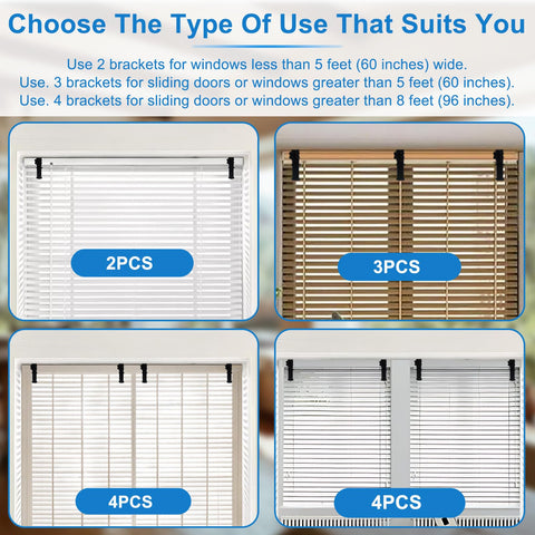 LAZTZQ internal curtain rod set included brackets and iron sheets