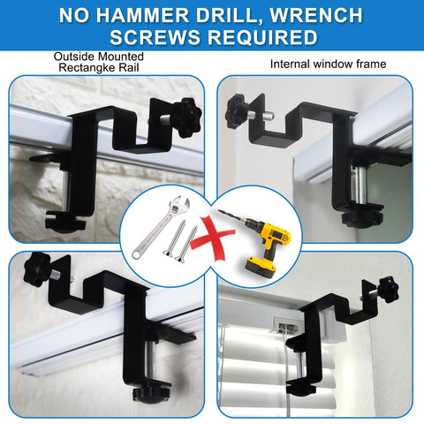 LAZTZQ internal curtain rod set installation guide for quick setup