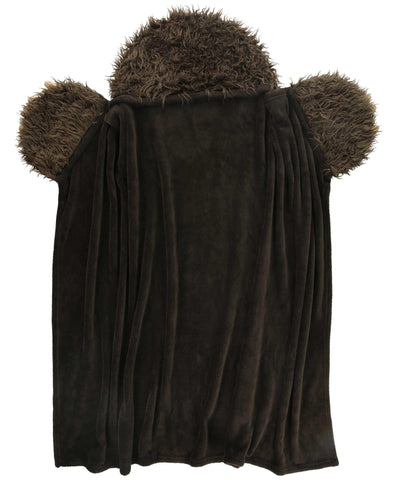 Bigfoot hood features embroidered details to spark imaginative pretend play.