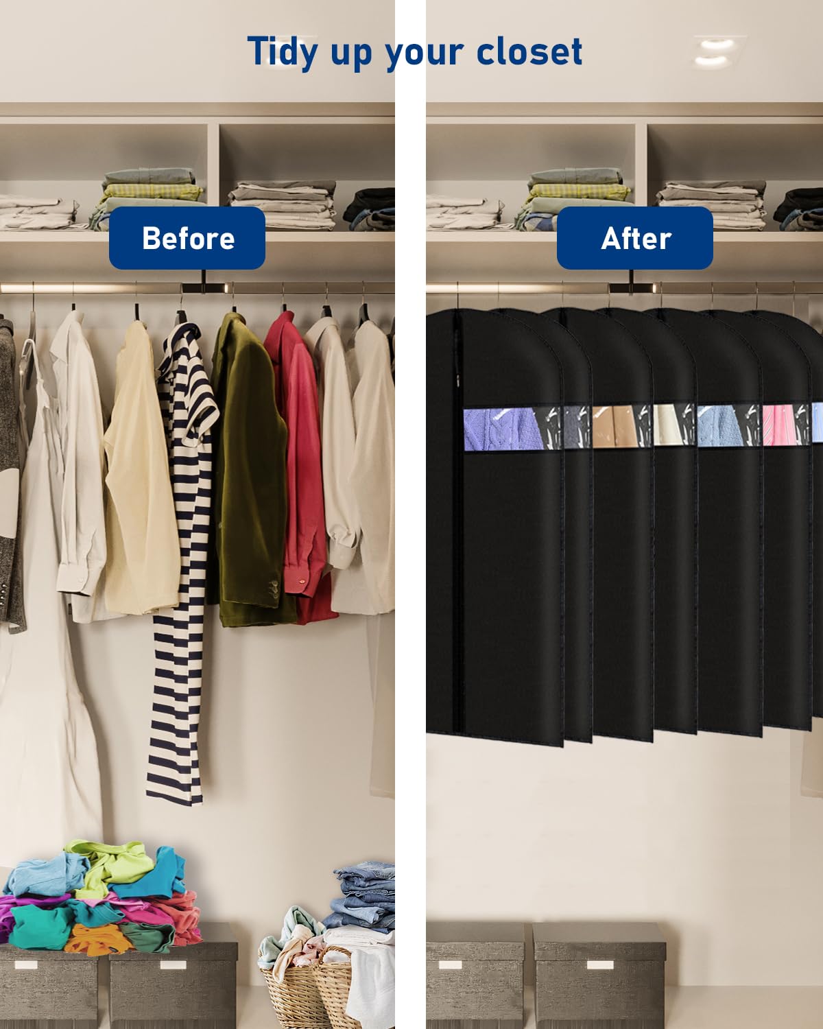 Lazydrop closet organization essentials for tidy storage.