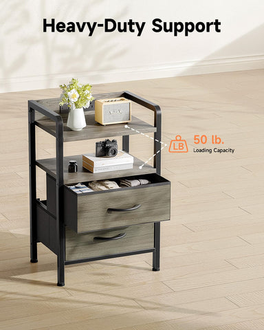 Lazzanto night stand with water resistant top withstands daily use