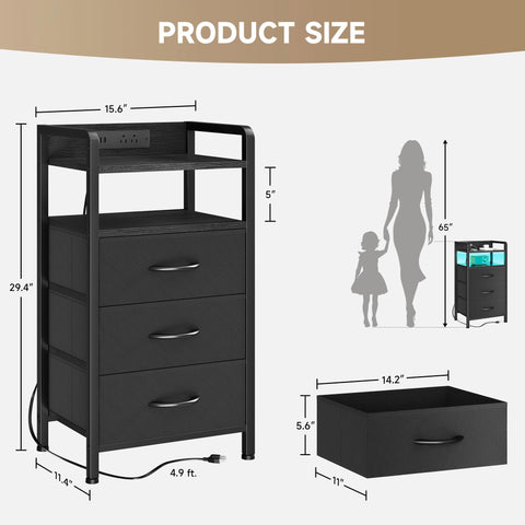 Lazzanto nightstand adjustable feet help ensure level alignment.