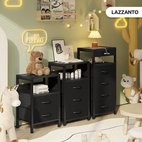 Lazzanto nightstand compact dorm room fit for small spaces