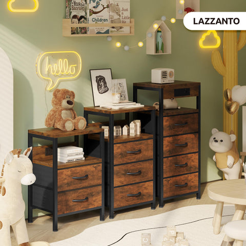 Lazzanto NightStand compact dorm-friendly design fits small spaces.