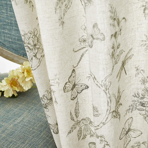 Lazzzy Charlotte curtains provide gentle light filtration for comfortable rooms.