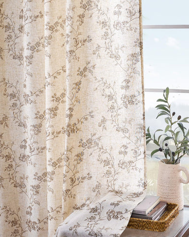 Lazzzy 2-panel set includes two 50w x 108l linen panels