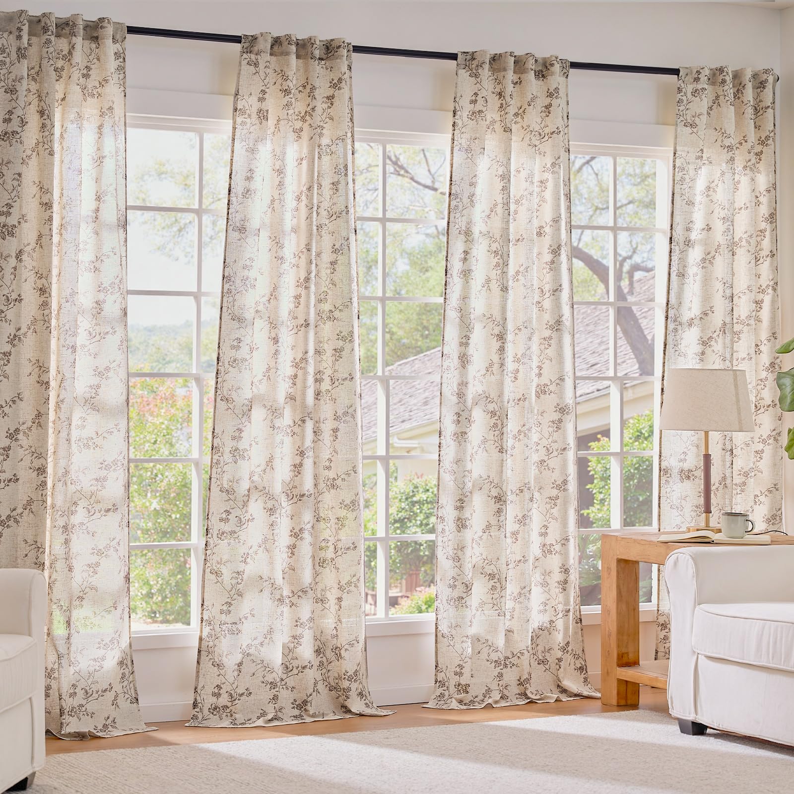 Lazzzy extra long drapes create soft, drapey window coverage