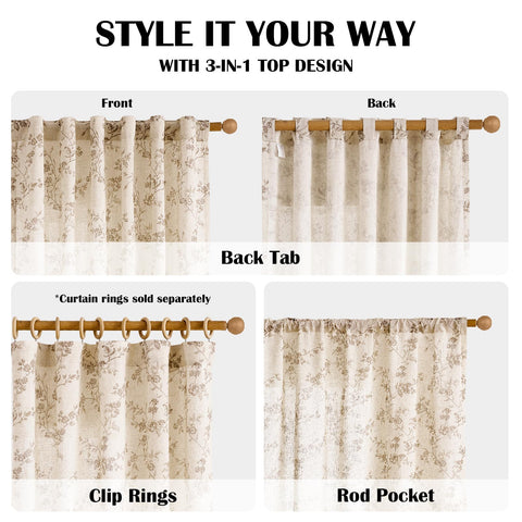 Light-filtering Lazzzy curtains creating a soft ambience while maintaining privacy.