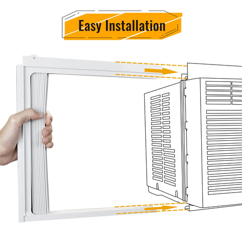 LBG Products insulation effect reduces drafts around window AC units.