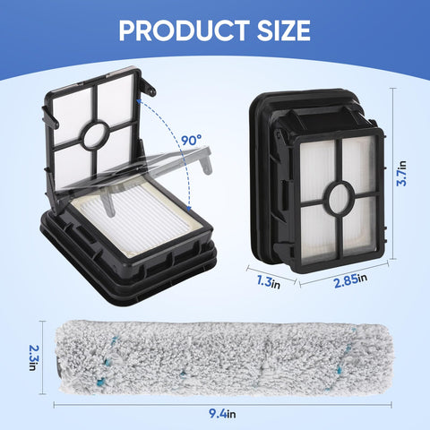 LBLVBNEWD CrossWave compatibility: brush and filter work together for thorough cleaning.
