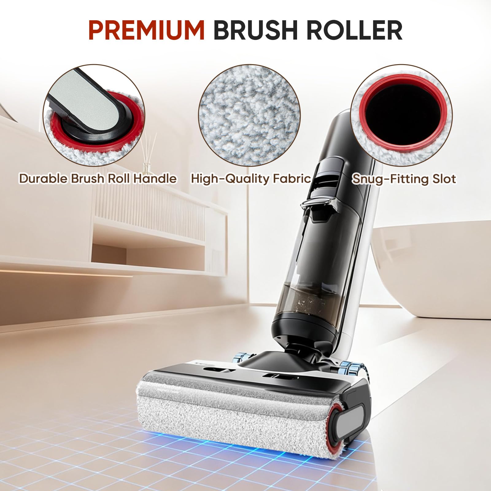 LBLVBNEWD Dreame H12 Pro roller brush pack shot for replacement kit