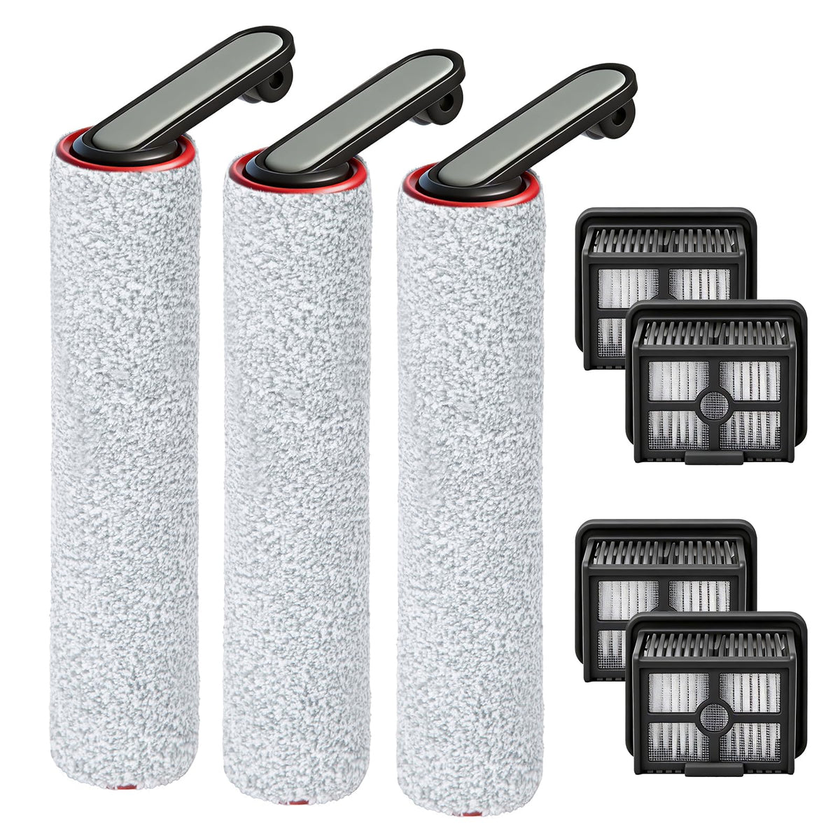 LBLVBNEWD Dreame H12 Pro roller brush angled view highlighting cleaning surface