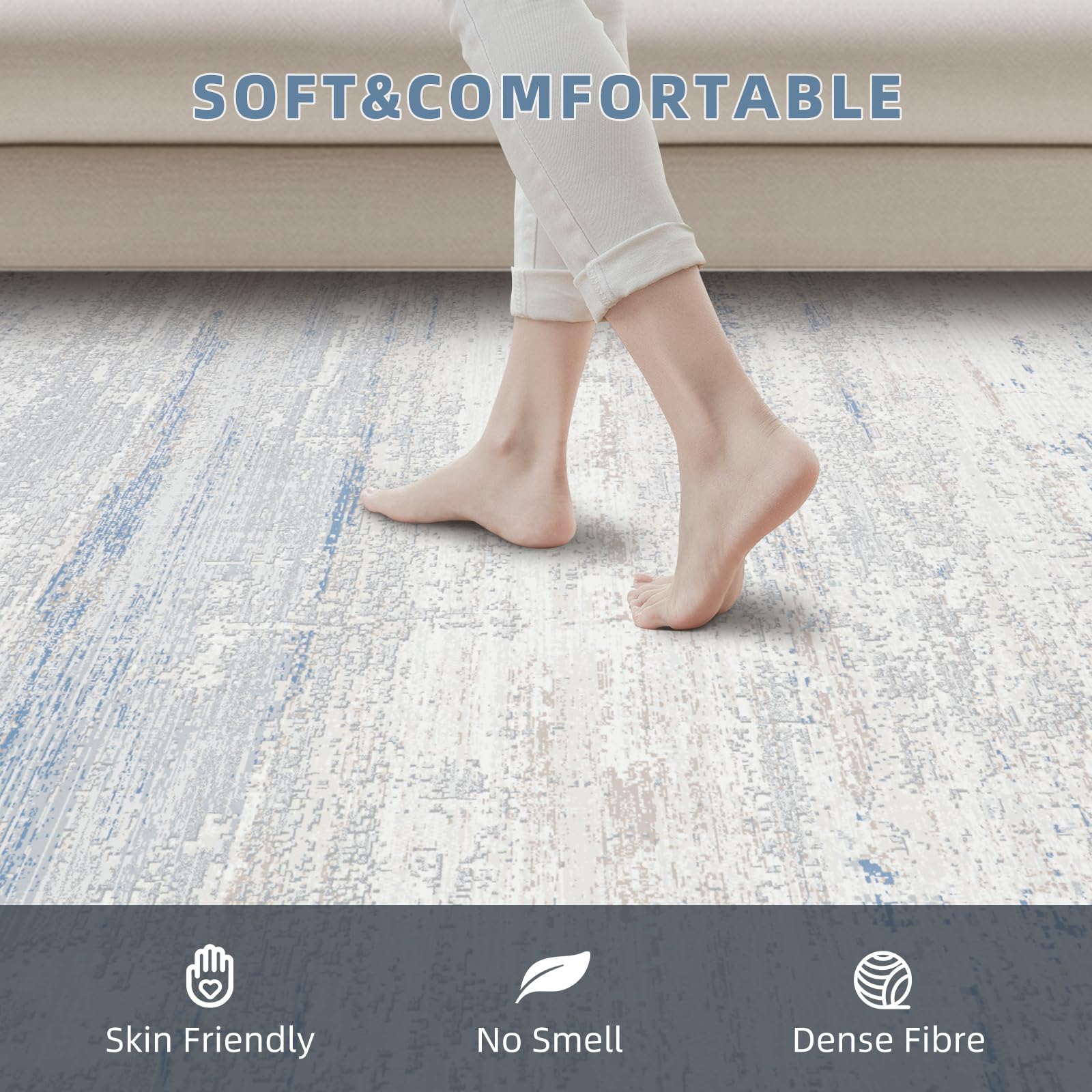 Lbris dining room rug 5x7 combines durability with elegance.