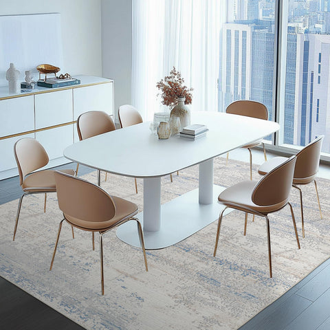 Lbris versatile 8x10 rug suitable for living, dining or nursery spaces.