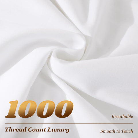 LBRO2M 1000TC cotton sheets highlighting luxury feel and moisture balance.