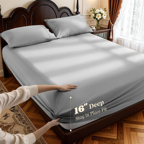 LBRO2M 1000TC Egyptian cotton bedding offers silky feel and breathability