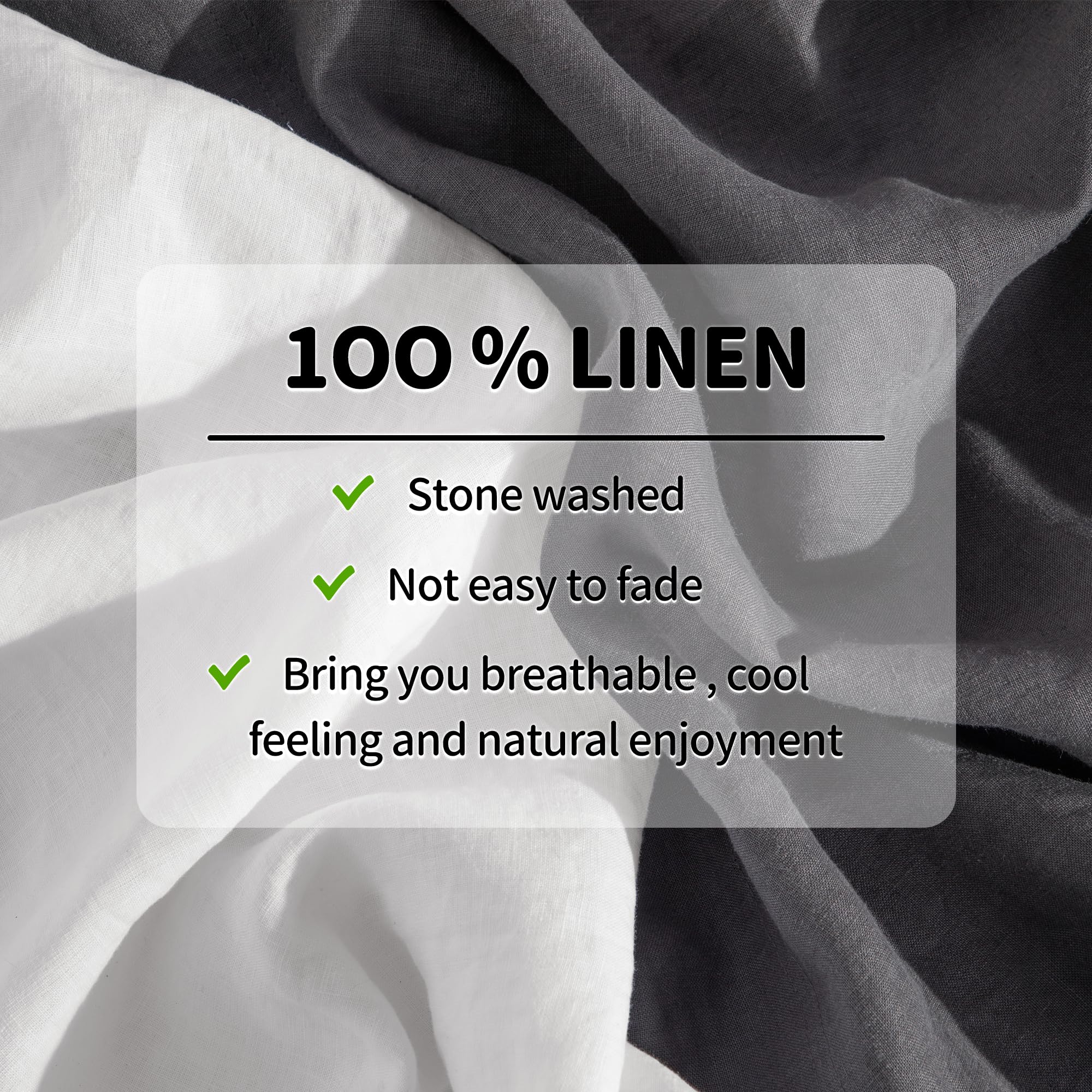 LBRO2M linen pillowcase close-up highlights smooth weave for gentle sleep