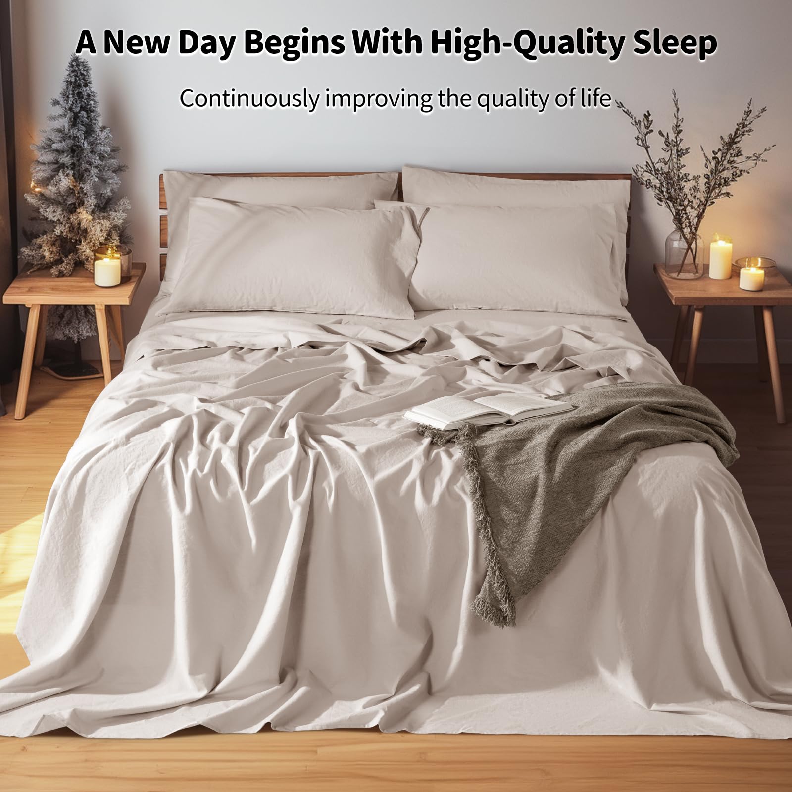 LBRO2M linen pillowcase close-up highlighting soft, durable weave