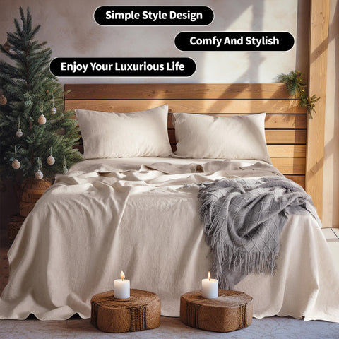 LBRO2M queen flat sheet 90x102 for comfortable bed styling.