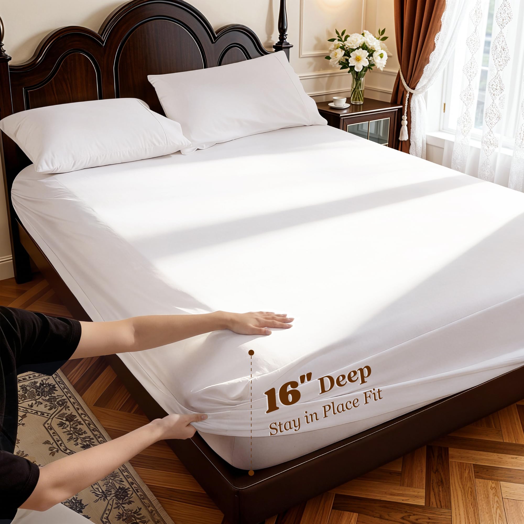 LBRO2M sateen weave finish for silky softness and breathability