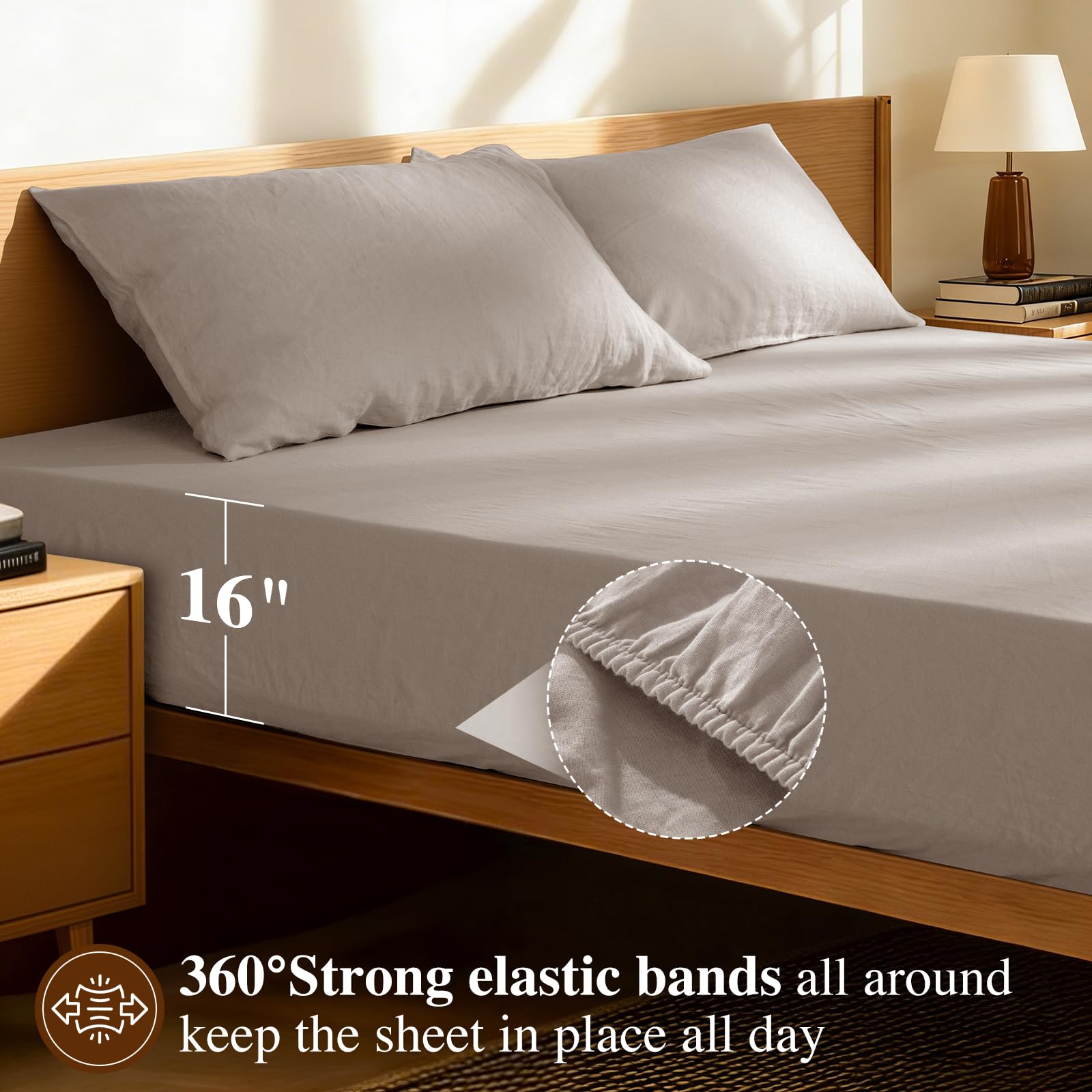 Stone-washed LBRO2M linen delivers lasting softness and everyday durability.