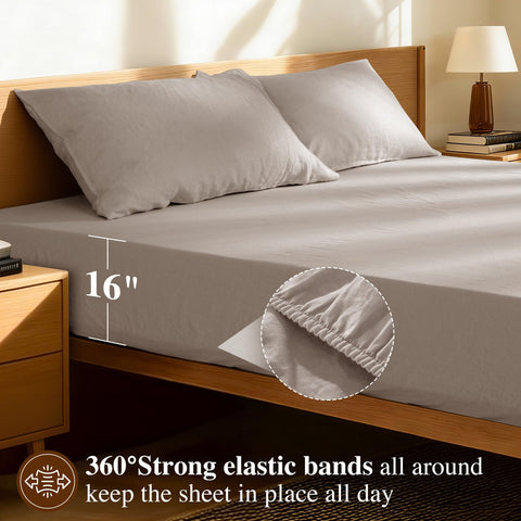 Stone-washed LBRO2M linen delivers lasting softness and everyday durability.