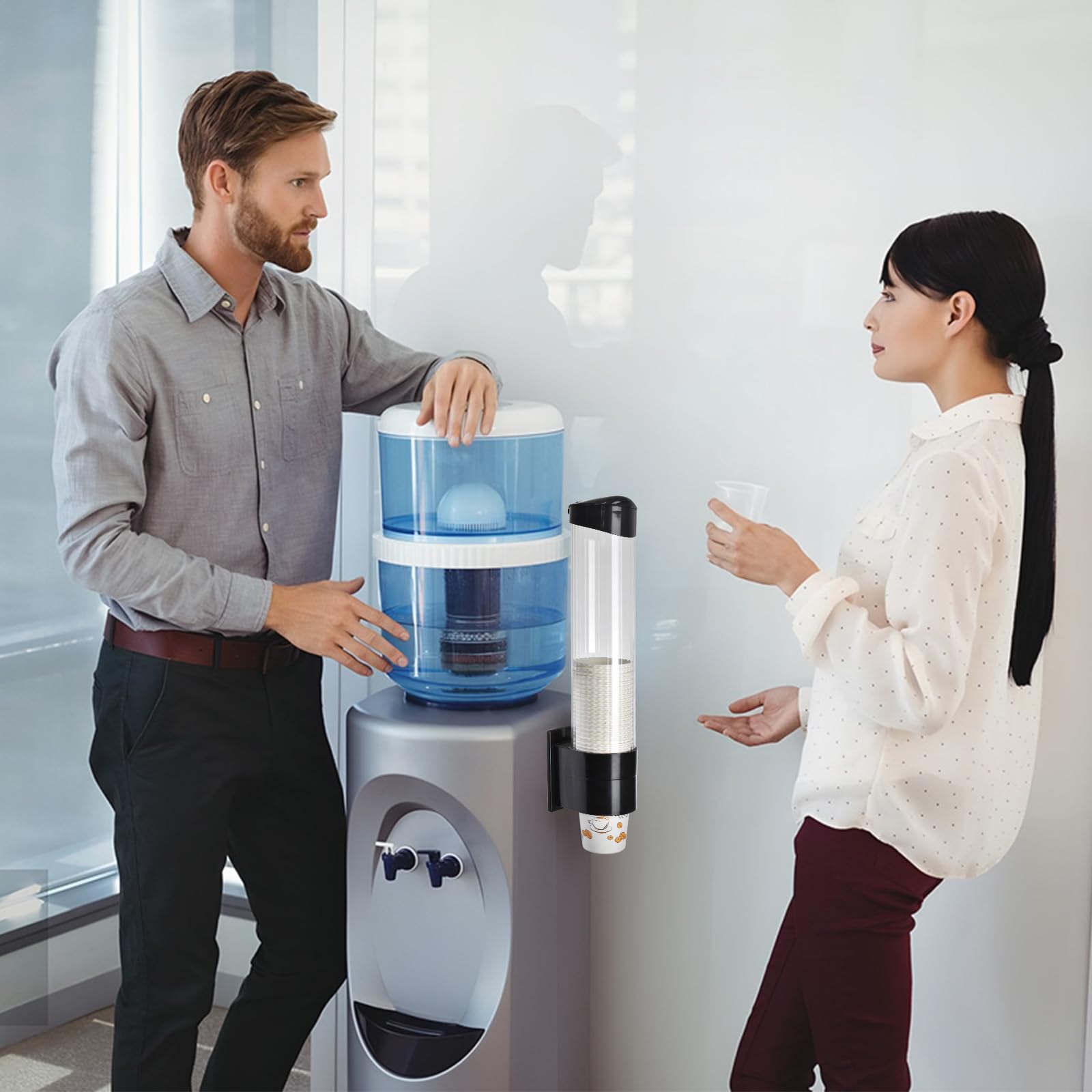 Efficient cup access during busy service with LBTING