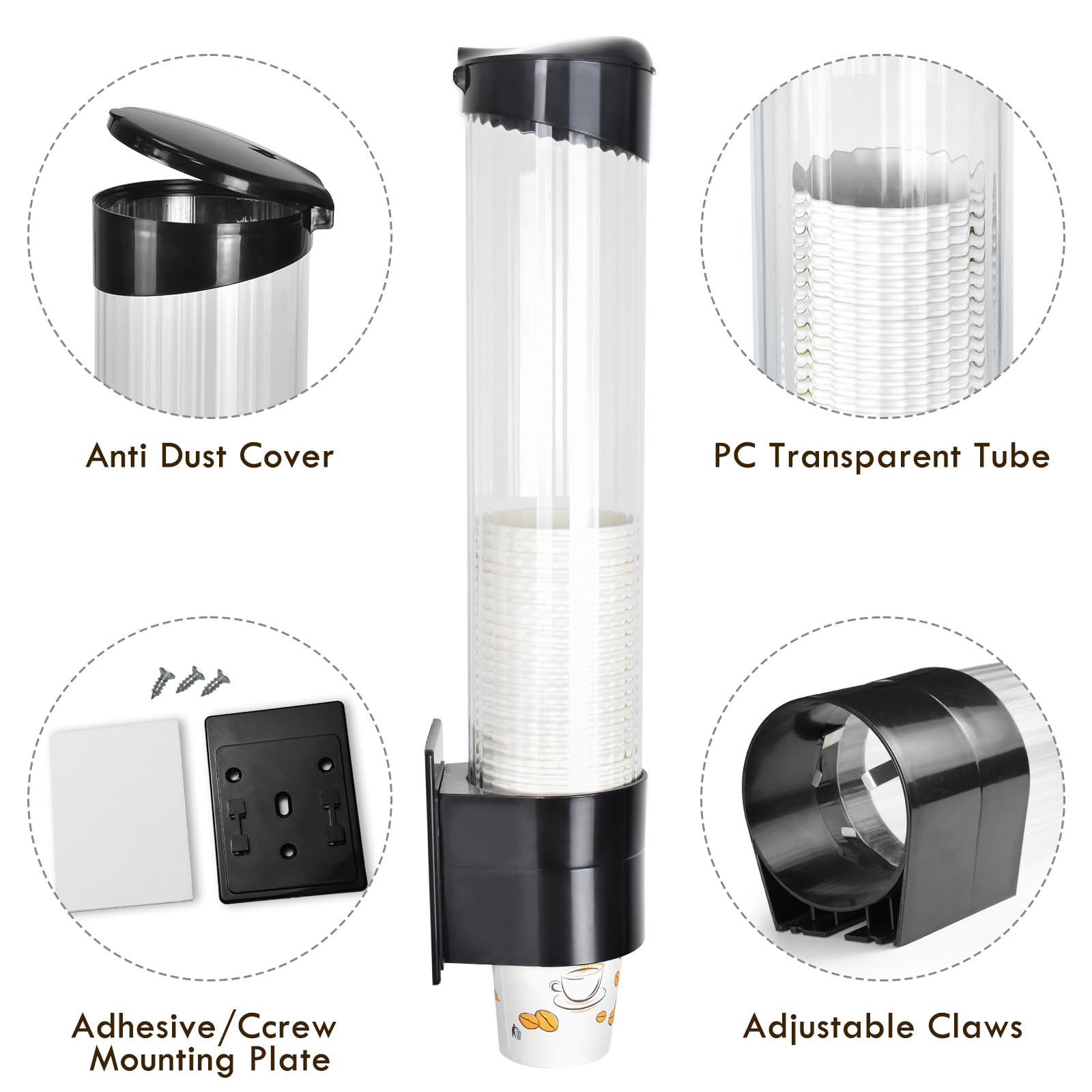 Close-up of eco-friendly ABS and PC materials in LBTING dispenser